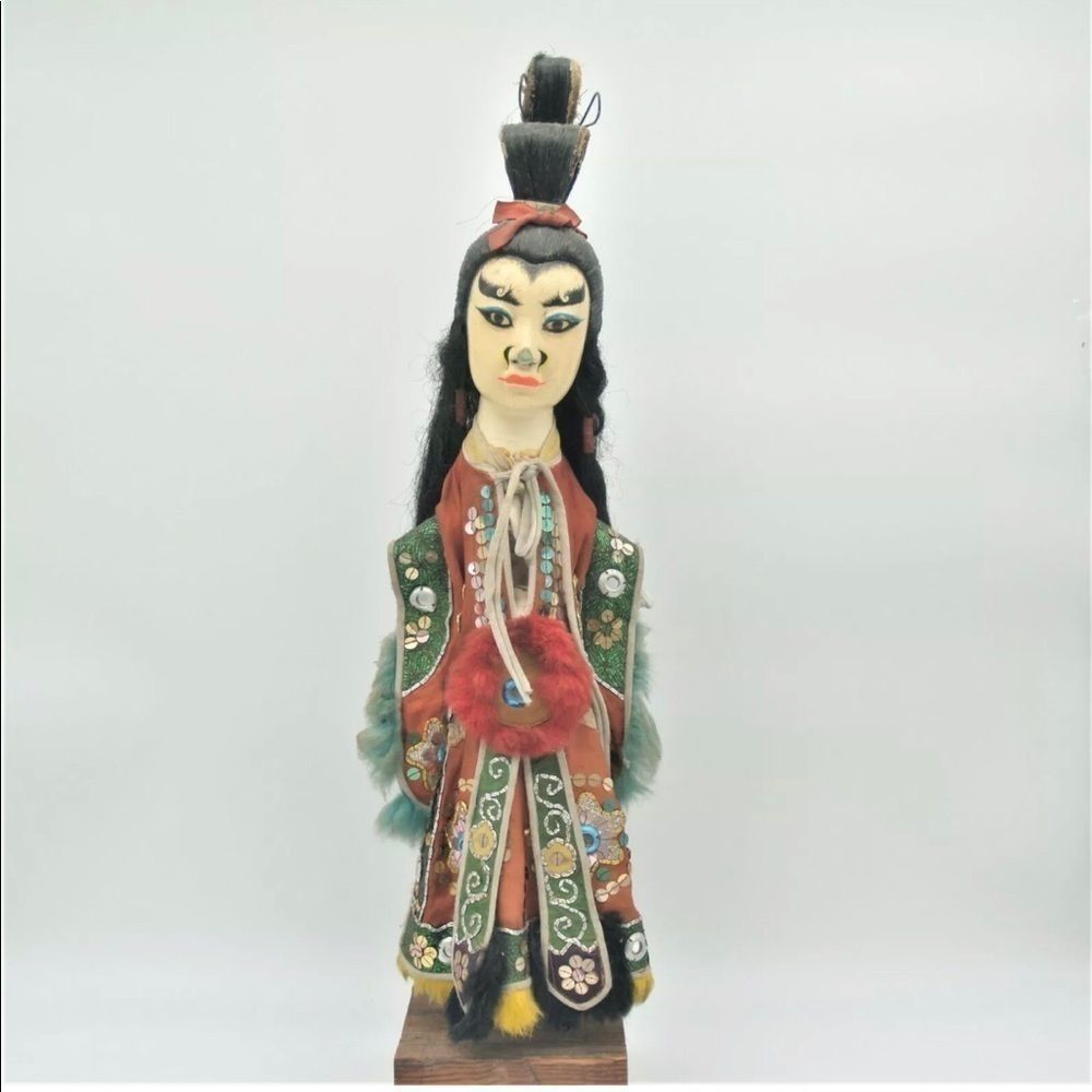 Antique Chinese Opera Doll Original Clothing Male